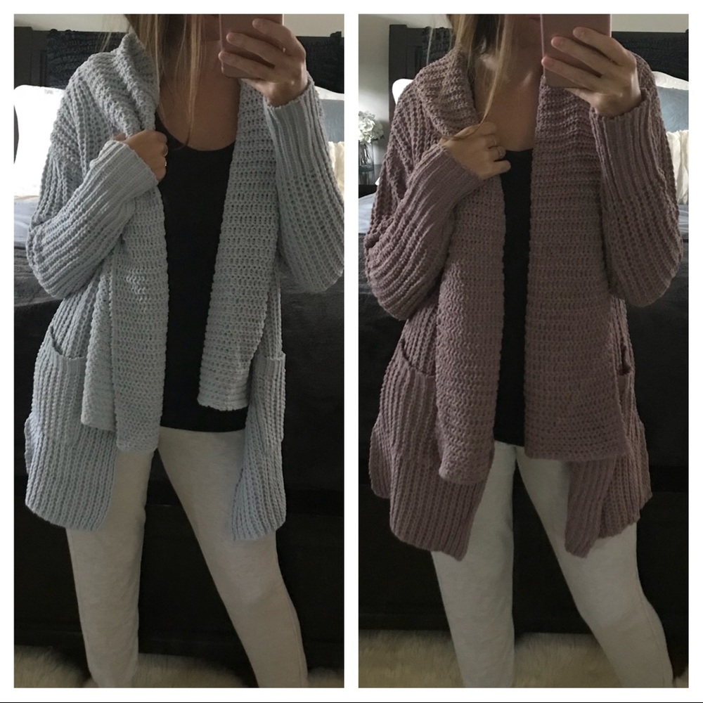 LAST1️⃣ Beige Chenille Shawl Collar - Picture 5 of 8